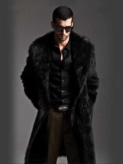 Bellanica - Men's Faux Fur Overcoat