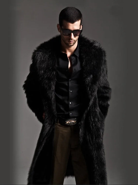 Bellanica - Men's Faux Fur Overcoat