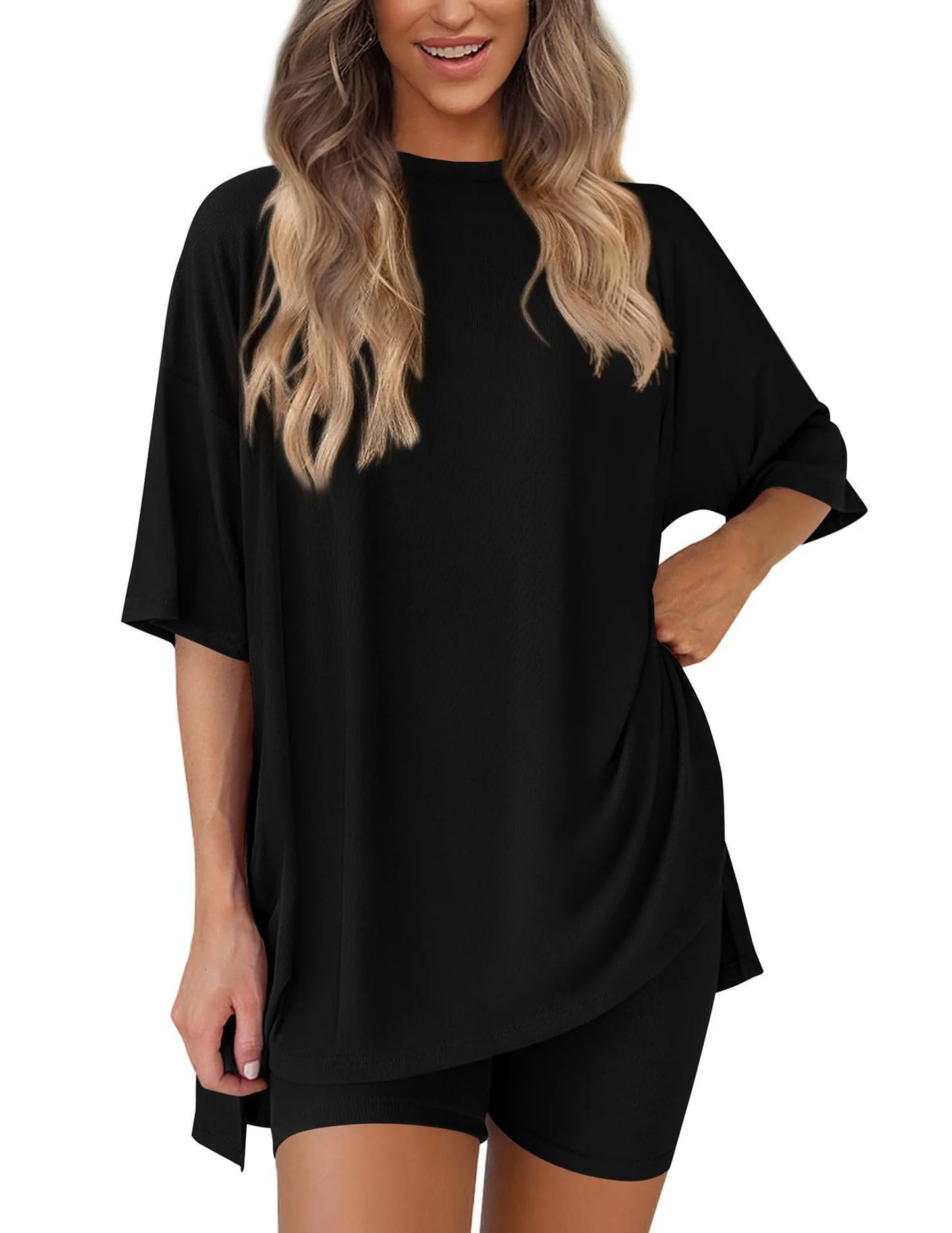 Casual Pocket Shorts Two-Piece Set