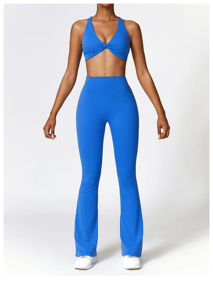 Bellanica - V-Waist Flare Leg Yoga Pants