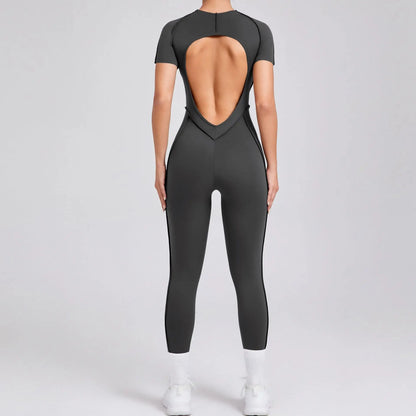 Bellanica - One-piece padded backless slim jumpsuit