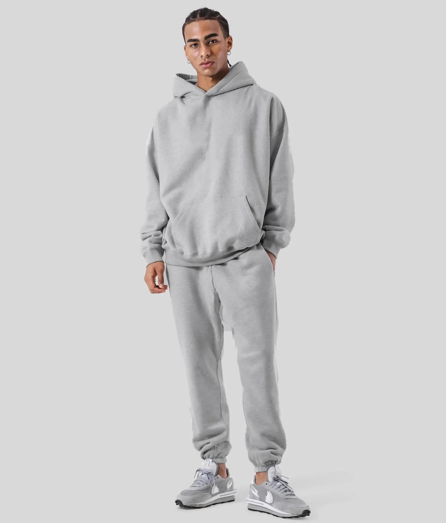 Bellanica - Fleece-Lined Thick Hooded Sweatshirt Set