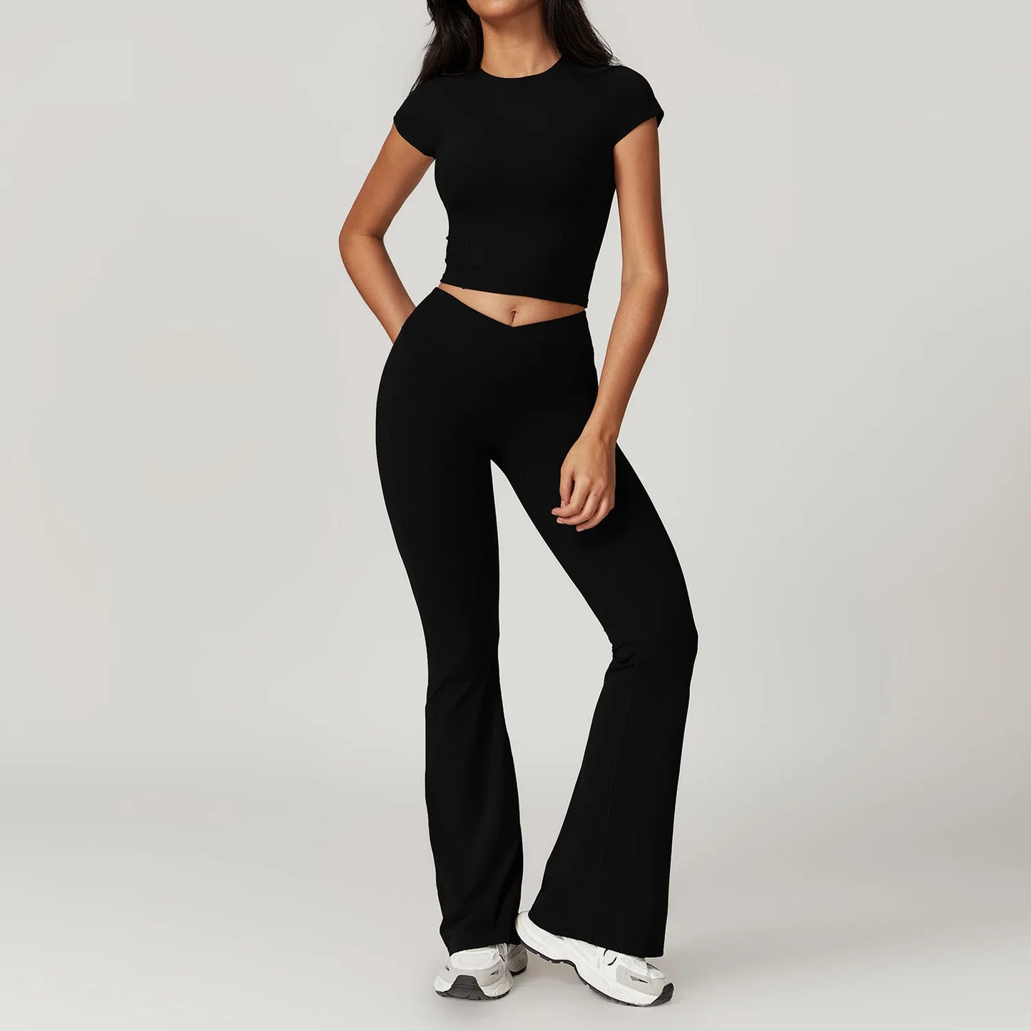Bellanica - 2-Piece Crop Top Leggings Set