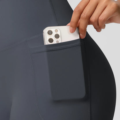 Bellanica - High-waist pocketed squat-proof shorts