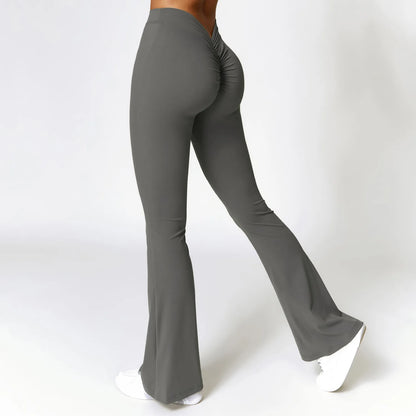 Bellanica - V-Waist Flare Leg Yoga Pants