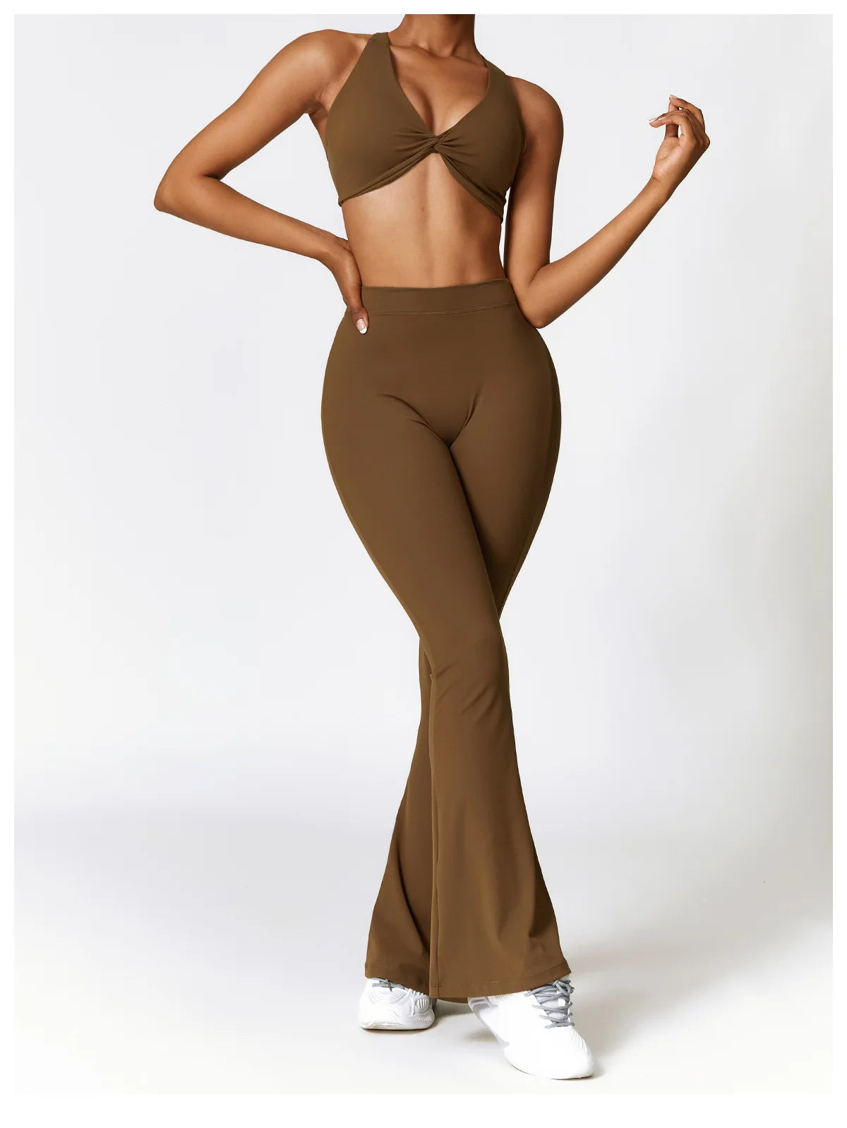Bellanica - V-Waist Flare Leg Yoga Pants