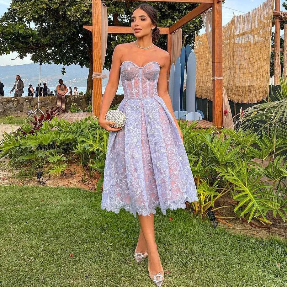 Lace Embroidered Vintage Night Dress | Bellanica Sexy Sleepwear