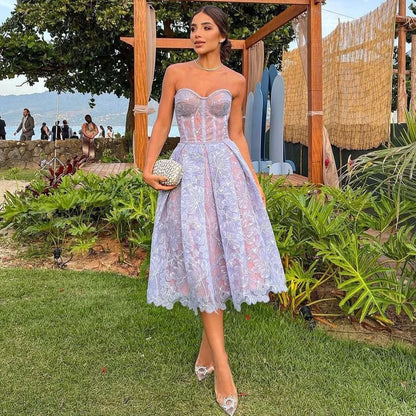 Lace Embroidered Vintage Night Dress | Bellanica Sexy Sleepwear