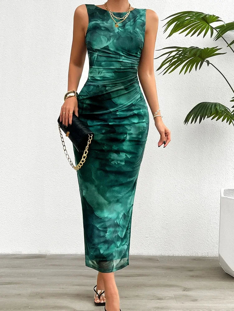 Bellanica - Slim Fit Printed Summer Dress
