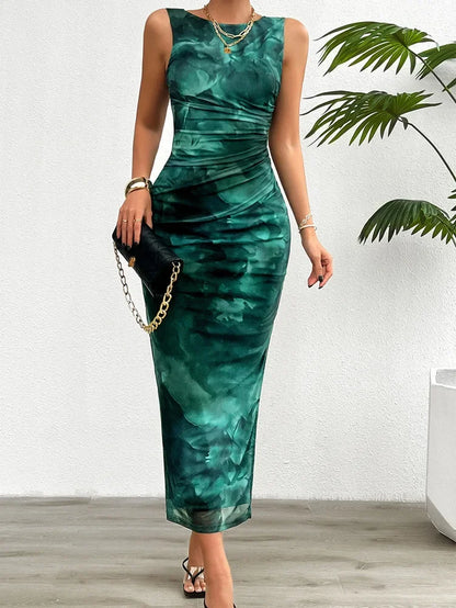 Bellanica - Slim Fit Printed Summer Dress