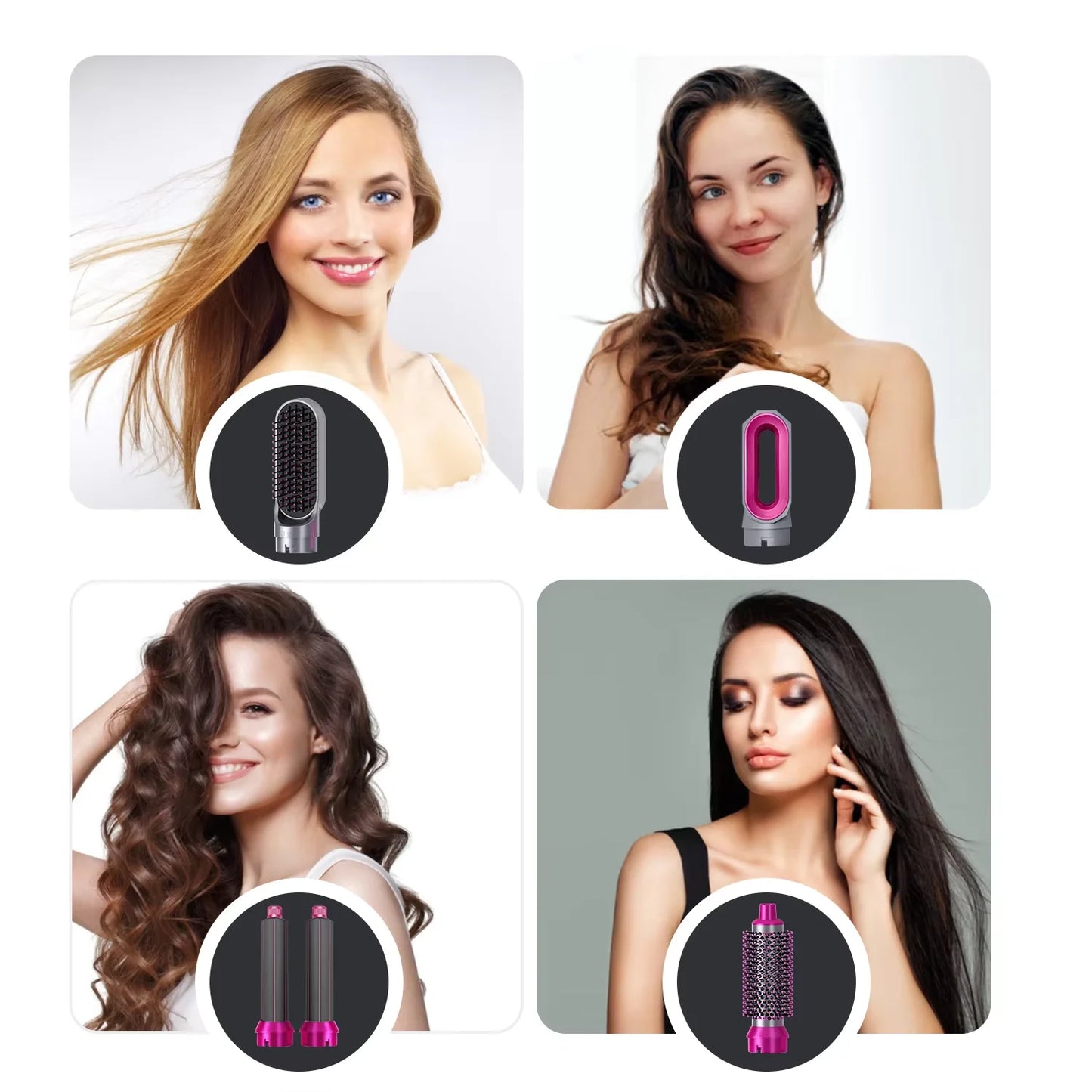 5-in-1 Hair Styling Tool – Dryer, Curler & Straightener