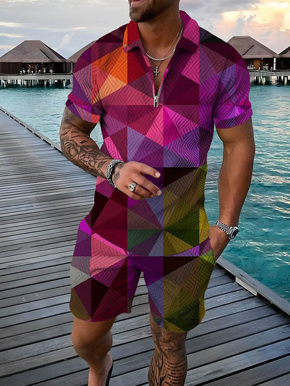 Bellanica - 3D Geometric Print Men's Set