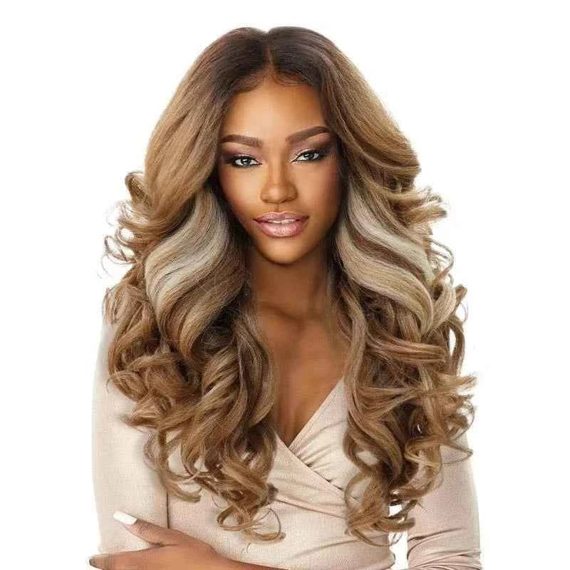 European American Black Curly Fashion Wig