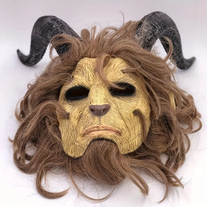 Bellanica - Menacing Goat Mask with Wig