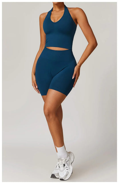 Bellanica - Seamless Ribbed 2-Piece Yoga Set