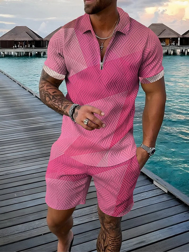 Bellanica - 3D Geometric Print Men's Set