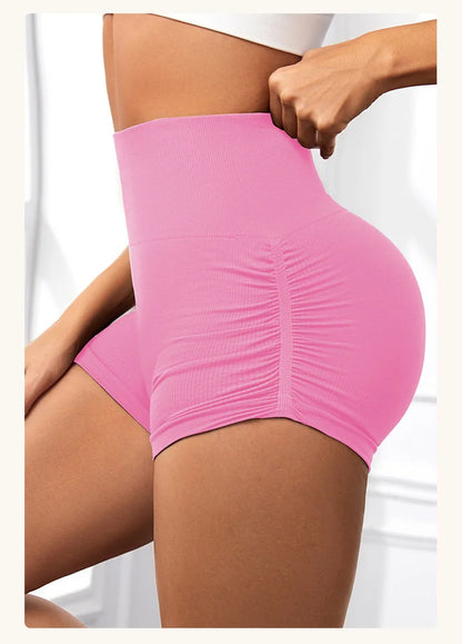 Bellanica - Seamless high-waist scrunch shorts