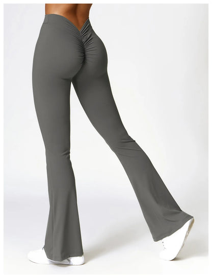 Bellanica - V-Waist Flare Leg Yoga Pants