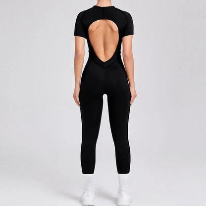 Bellanica - One-piece padded backless slim jumpsuit