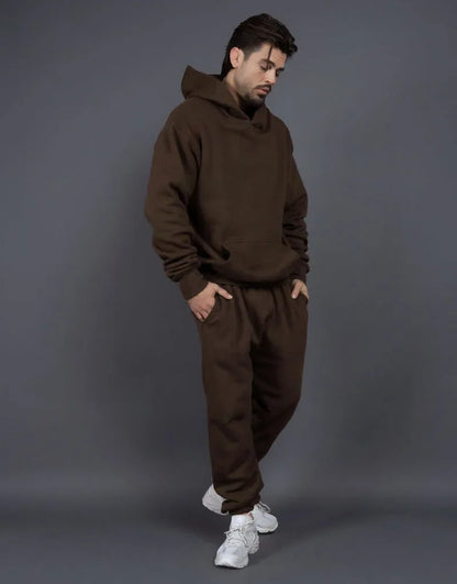 Bellanica - Fleece-Lined Thick Hooded Sweatshirt Set