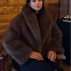 Elegant Women's Fur Lapel Coat