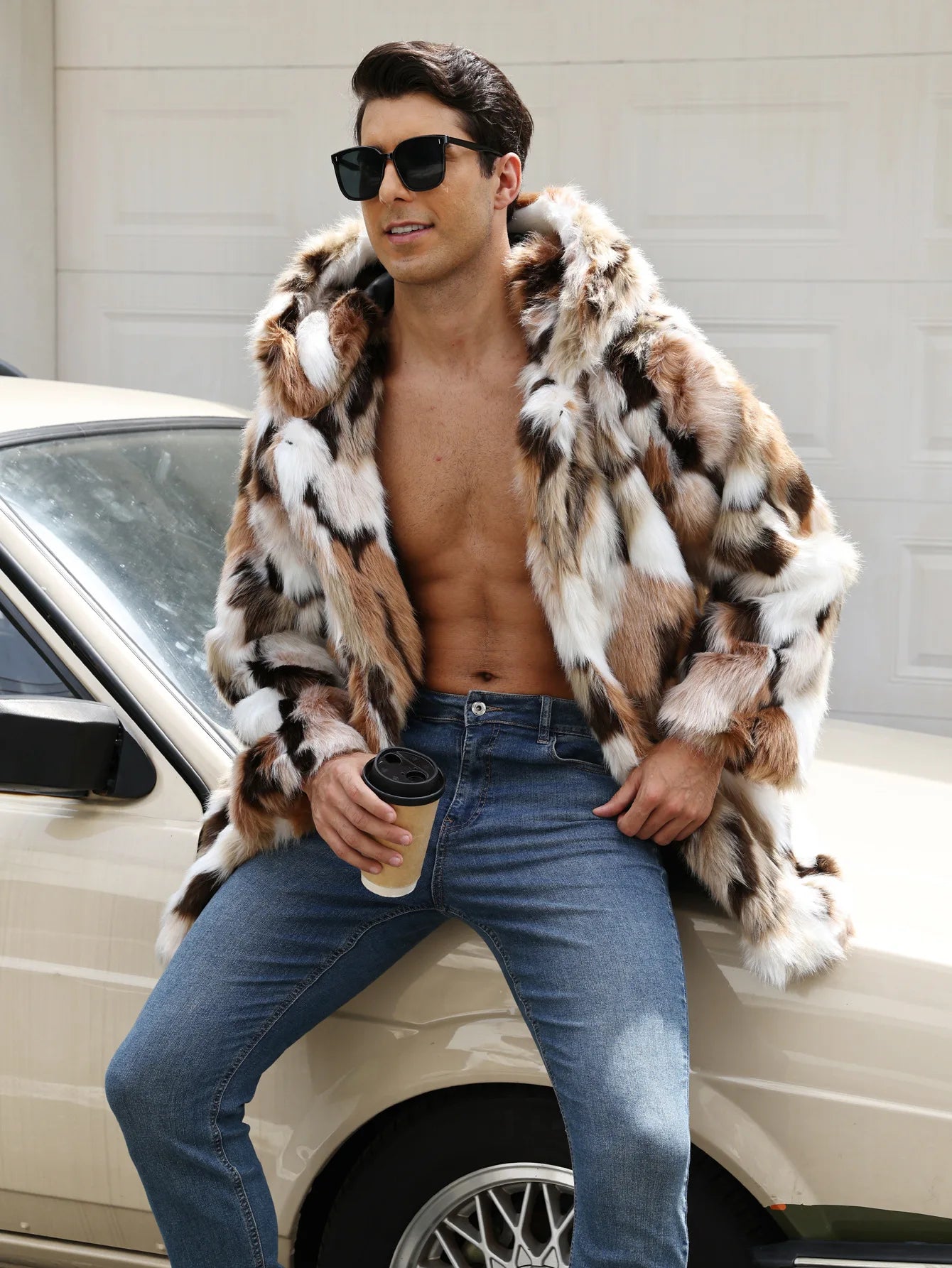 Bellanica - Men’s Faux-Fur Midcoat