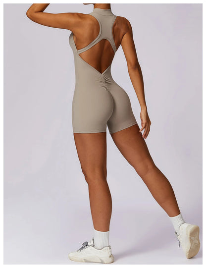 Bellanica - Seamless One-Piece Workout Jumpsuit Set