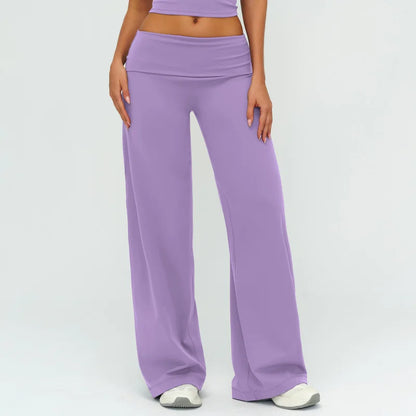 Womens Loose Wide-Leg Sports Leggings - Bellanica