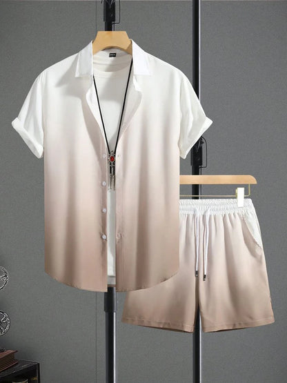 Bellanica - Coconut Tree Gradient Summer Outfit Set
