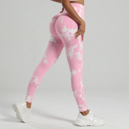 Bellanica - Women’s Tie-Dye Butt-Lifting Yoga Leggings