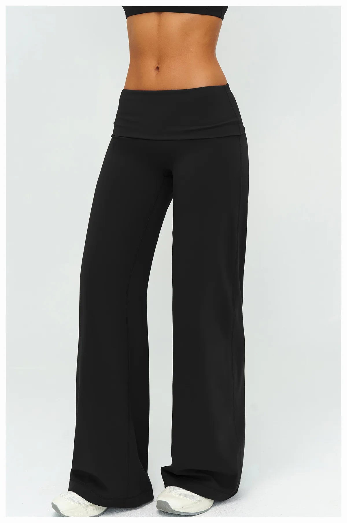 Womens Loose Wide-Leg Sports Leggings - Bellanica