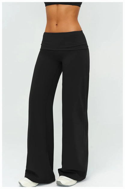 Womens Loose Wide-Leg Sports Leggings - Bellanica