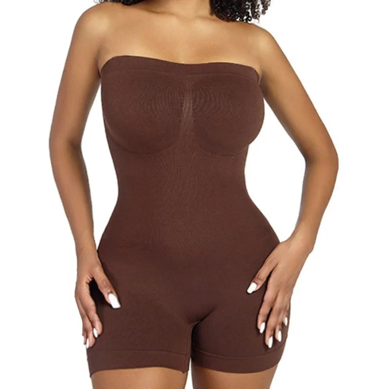 Strapless Seamless Tummy Control Shaper Top