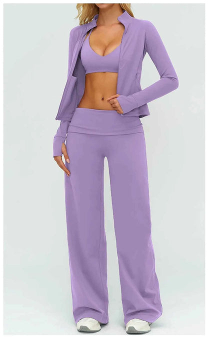 Womens Casual Yoga Tracksuit Set