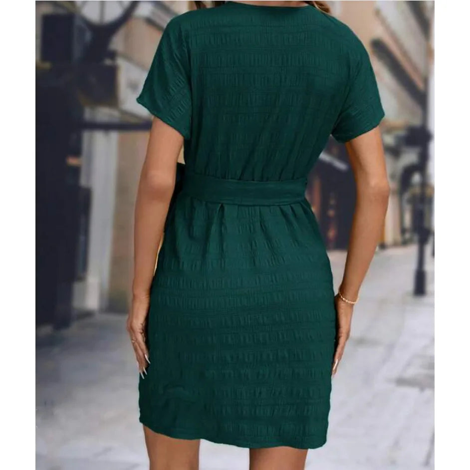 Bellanica - Summer V-Neck Wrap Dress Women