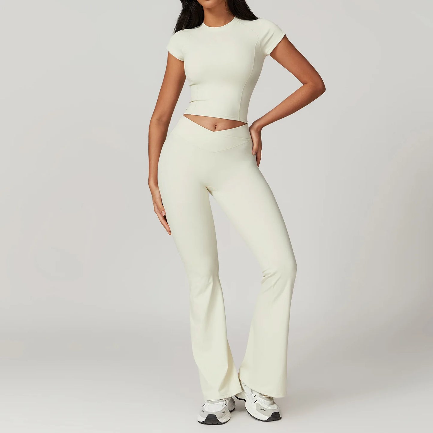 Bellanica - 2-Piece Crop Top Leggings Set