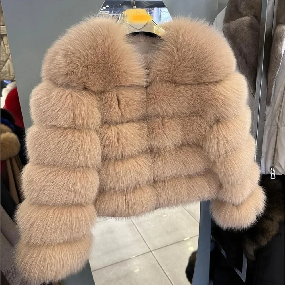 Faux Fox Fur Coat – White