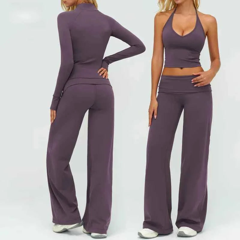 Womens Casual Yoga Tracksuit Set