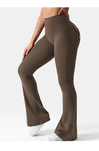 Bellanica - Women Wide-Leg Stretch Yoga Pants with Back Pockets