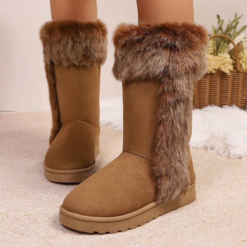 Bellanica - Plush faux fur boots