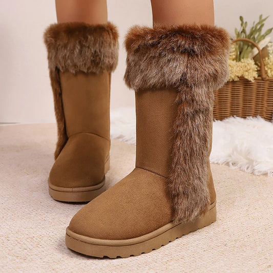 Bellanica - Plush faux fur boots