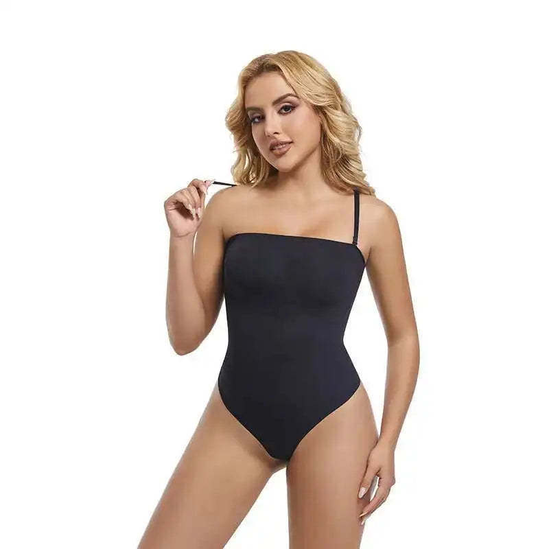 Body gainant sans bretelles et sans couture pour femme - Bellanica