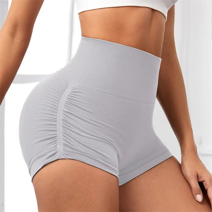 Bellanica - Seamless high-waist scrunch shorts