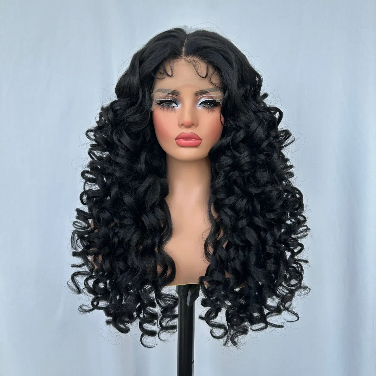 X-TRESS Long Curly Lace Front Wig