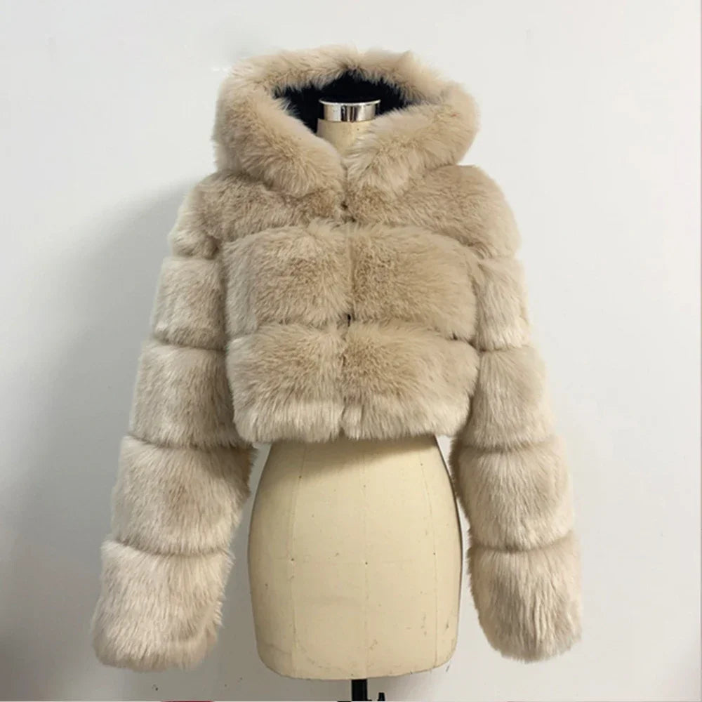 Bellenica - Pink Faux Fur Coat