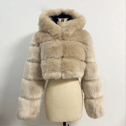 Bellenica - Pink Faux Fur Coat