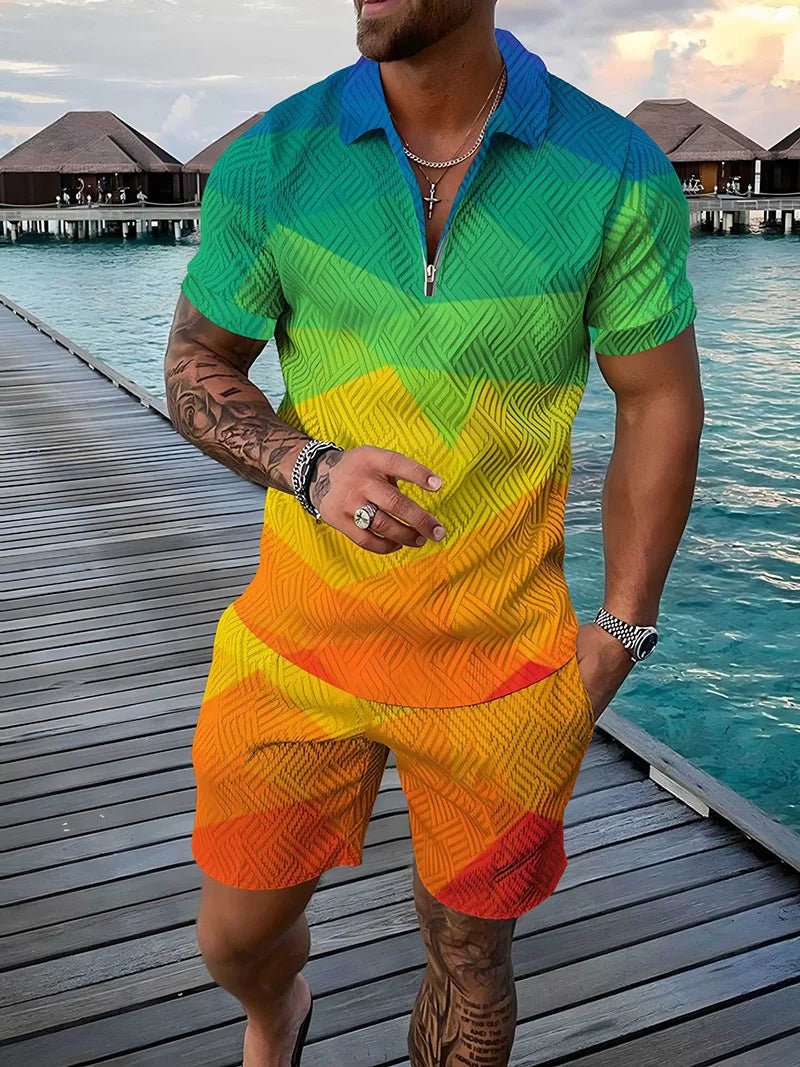 Bellanica - 3D Geometric Print Men's Set