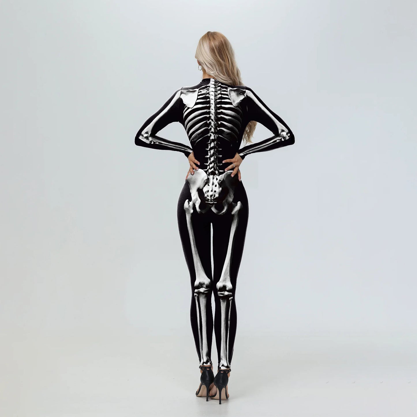 Bellanica - White Skeleton Halloween Cosplay Bodysuit