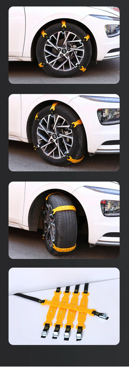 Bellanica - 5 pcs Car Snow Chains Emergency