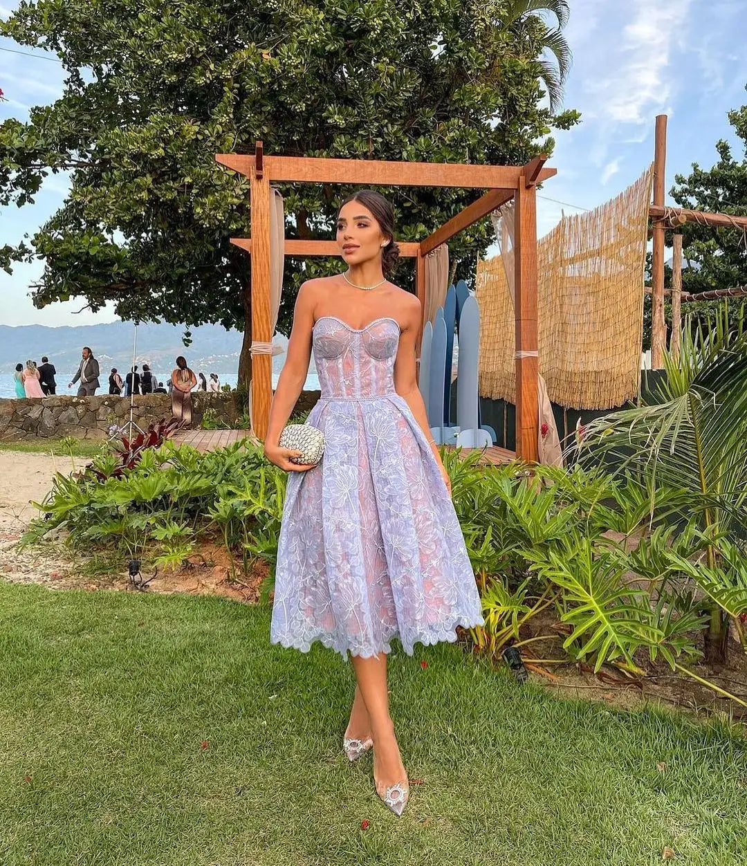 Lace Embroidered Vintage Night Dress | Bellanica Sexy Sleepwear